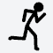 Stickman corriendo
